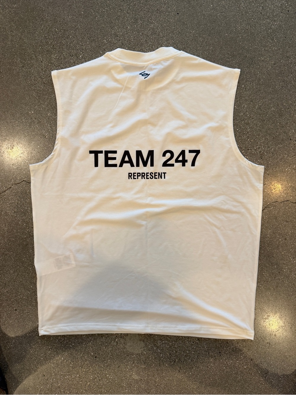 TEAM 247 Represent White Men's Sleeveless Tank